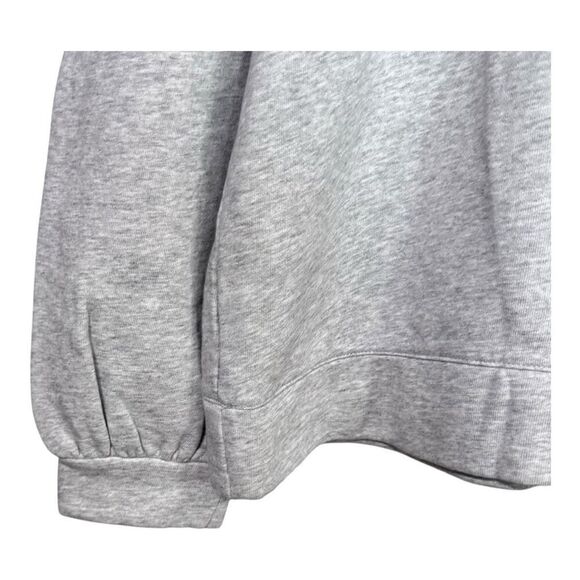 Talbots Women's Puff Sleeve Top sweater  Light Gray - size xl NWOT - Picture 6 of 10